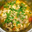 Canh cá mú nấm