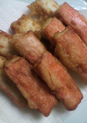 A picture of Golden Ratio Imitation Crabstick Fritters.