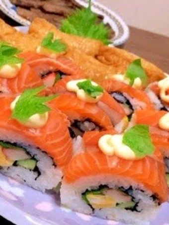 Easy Steps to Make|Recipe} Salmon California Rolls Anti-Fail