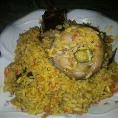 A picture of Jollof rice.
