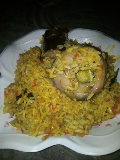 A picture of Jollof rice.