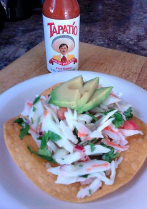 A picture of Tostadas de jaiva.