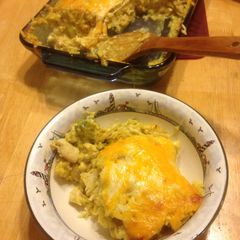 A picture of Curry Chicken Broccoli Casserole.