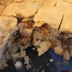A picture of Pasty Pie (pass-tee). Similar to a Meat Pie..