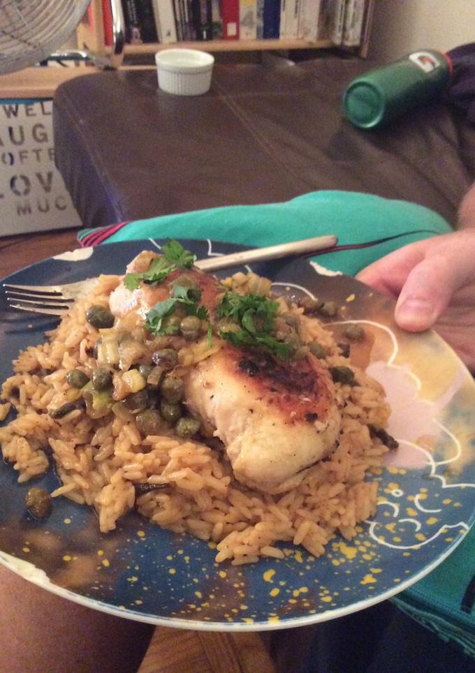 A picture of Chicken Piccata.