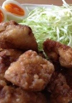 A picture of Frozen Tofu Kara-age with Shio-Koji.