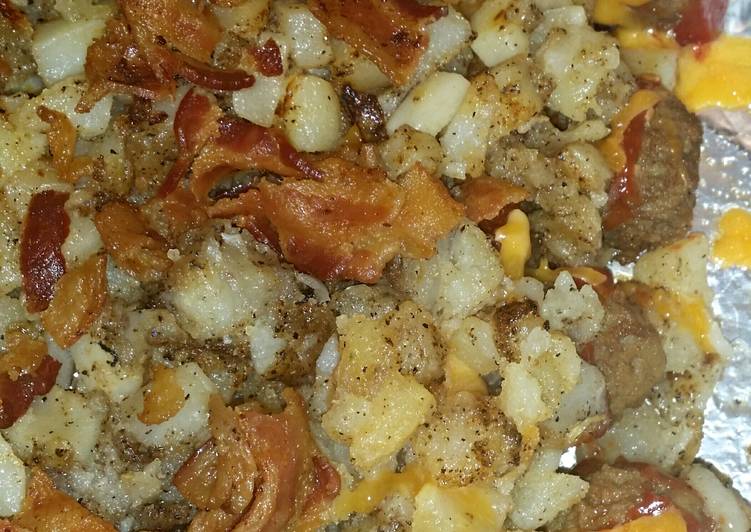 Easiest Way to Make Yummy MEATBALL BACON CHEESEBURGER CASSEROLE