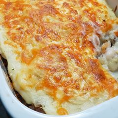 A picture of Harvest Sausage Shepherd's Pie.