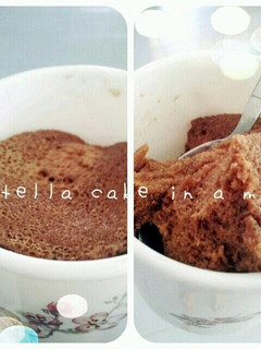 A picture of Nutella Mug Cake.