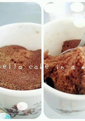 A picture of Nutella Mug Cake.
