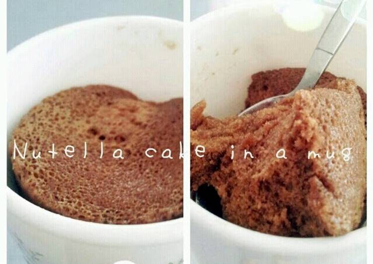 How to Make Super Quick Homemade Nutella Mug Cake