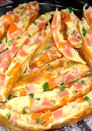 Foto resep #BantuMantenBaru Telor Dadar Sosis Wortel