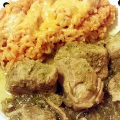 A picture of Crock Pot Chile Verde.