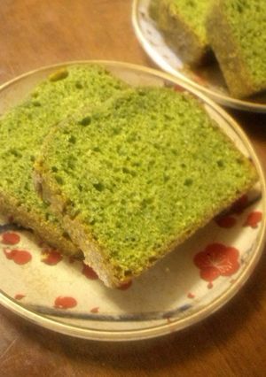 A picture of Easy and Authentic Using Pancake Mix! Matcha Pound Cake.