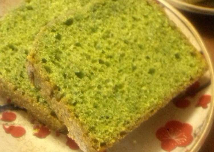 Easy and Authentic Using Pancake Mix! Matcha Pound Cake