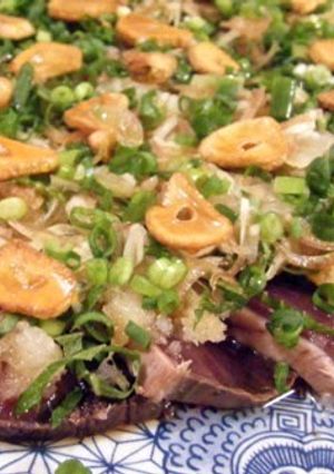A picture of You Can't Stop Eating This! Seared Skipjack Tuna.