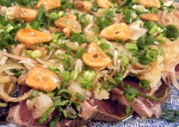 Recipe of Homemade You Can't Stop Eating This! Seared Skipjack Tuna