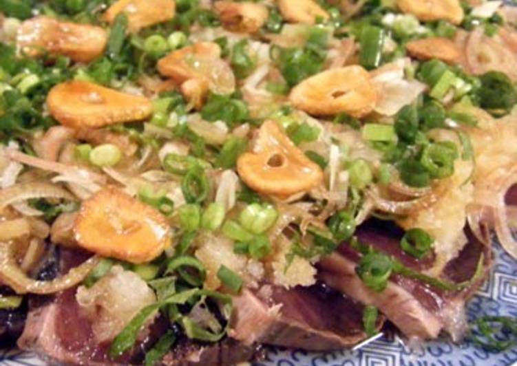 Recipe of Homemade You Can&#39;t Stop Eating This! Seared Skipjack Tuna