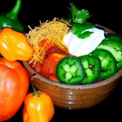 A picture of Mike's Cheaters Chilli.