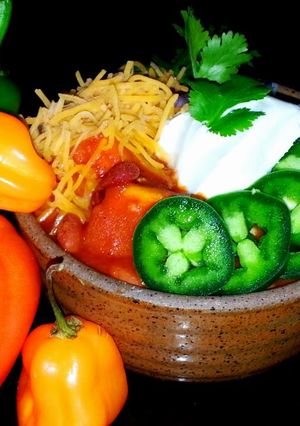 A picture of Mike's Cheaters Chilli.