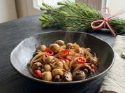 Une photo de champignon de paris