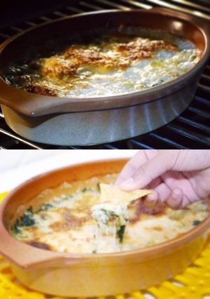 A picture of hot spinch dip.