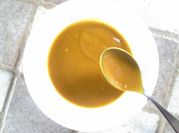 A picture of acorn squash soup