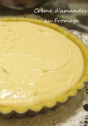 A picture of A Delicious Filling! Almond Cheese Cream.