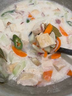 Foto resep Sayur Tahu kuah santan