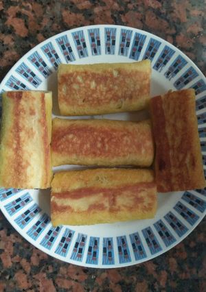 Foto resep Roti bakar isi pisang kurma