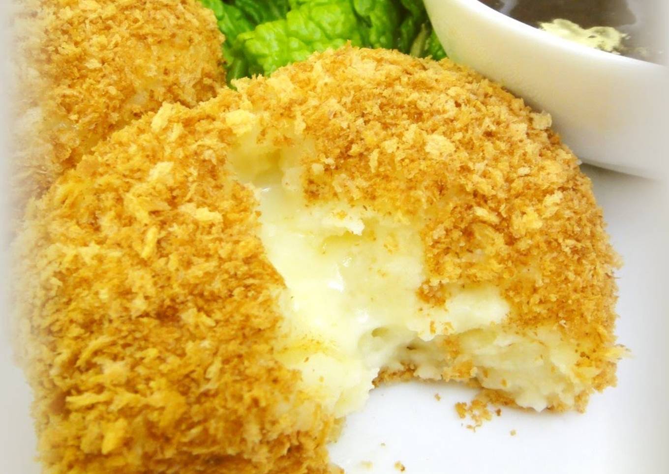 Non-fried! Creamy Cheese Croquettes