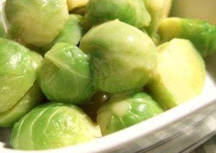 Recipe of Quick Brussels Sprouts in Yuzu Citrus Miso