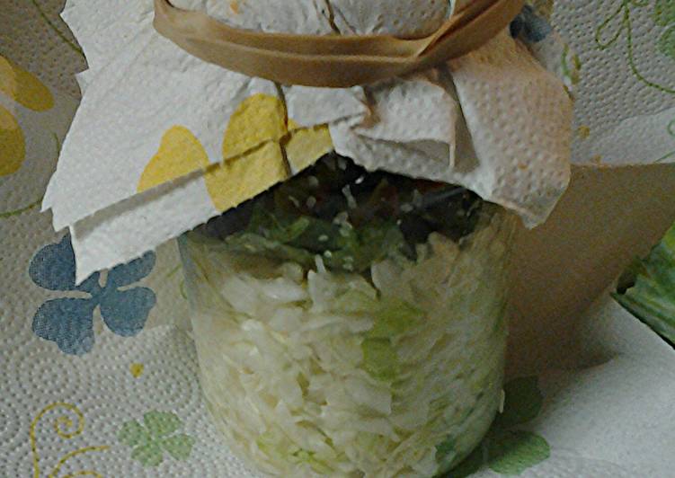 How to Make Quick Sauerkraut,  my version