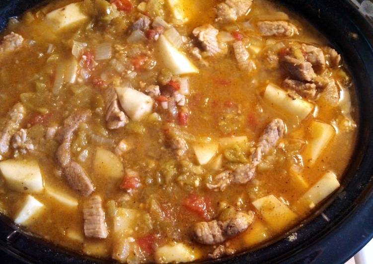 How to Make Quick Crockpot Pork Loin Green Chili