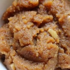 Sooji ka halwa A picture of Sooji ka halwa.