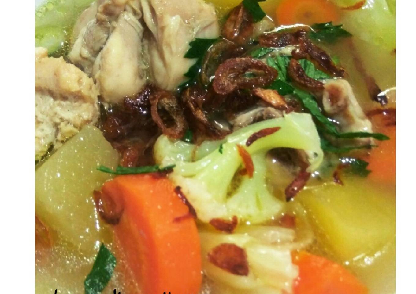 Sop ayam simple