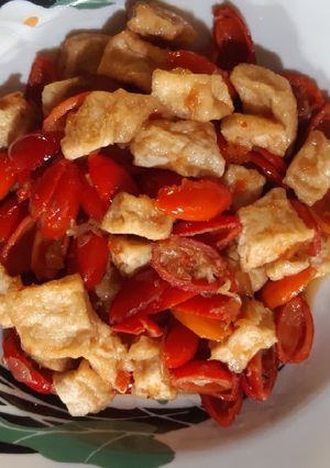 Foto resep Tumis Kulit Belinjo dan Tahu
