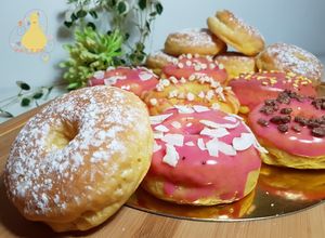 Una foto de Donuts caseros al horno\!