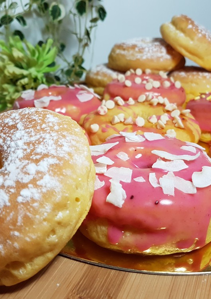 Una foto de Donuts caseros al horno!