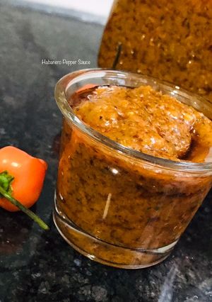 A picture of Habanero Pepper Sauce [African Hot Sauce].