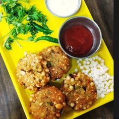 A picture of Sago (sabudana) vada.