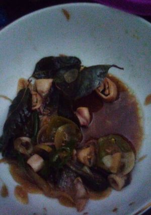 Foto resep Cumi asin tiram cabe hijau