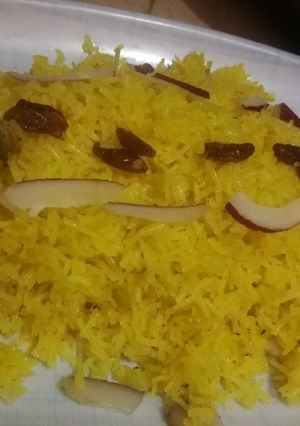 A picture of Zarda rice.