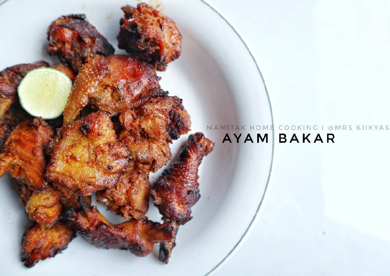 Ayam bakar bumbu merah (tanpa santan + kecap)