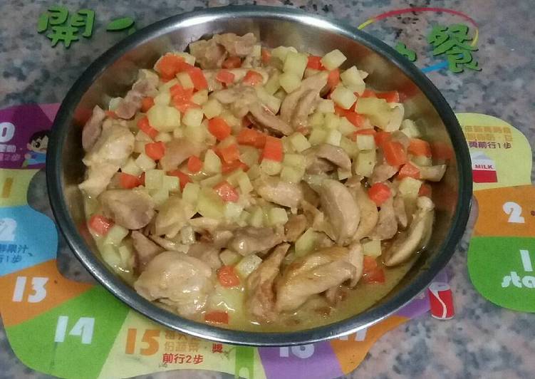 Curry ayam sederhana