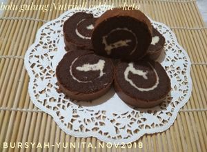 Foto resep Bolu Gulung Nutrijell Coklat #Keto