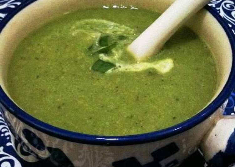 Steps to Make Favorite Peas And Mint Soup