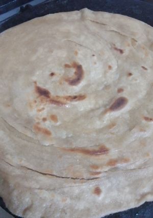 A picture of Lacha Paratha | Recipe in Urdu 🌛🌛🌛😇.