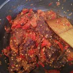รูปของ Dendeng balado ala Nury