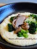 Polenta with Duck And Broccoli